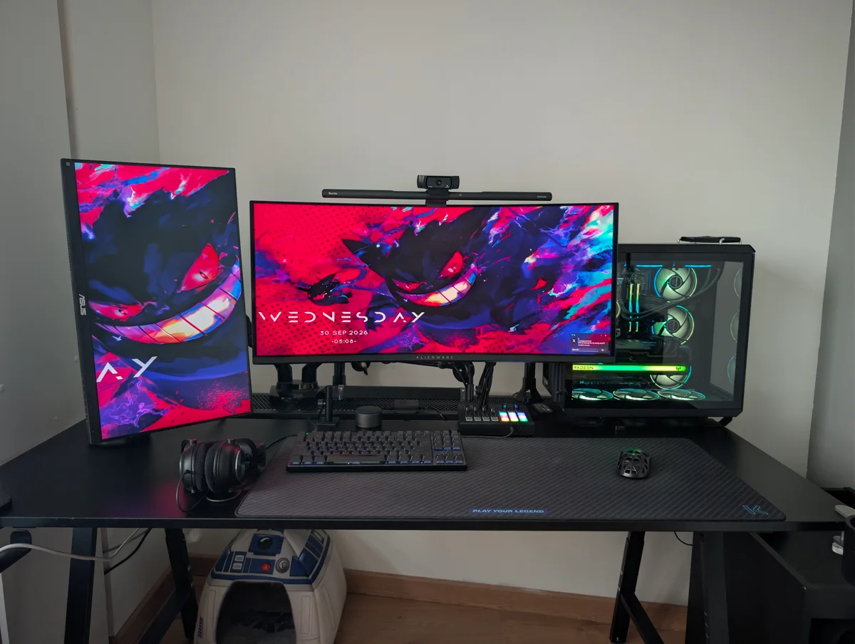 Mon setup une fois le PC installé